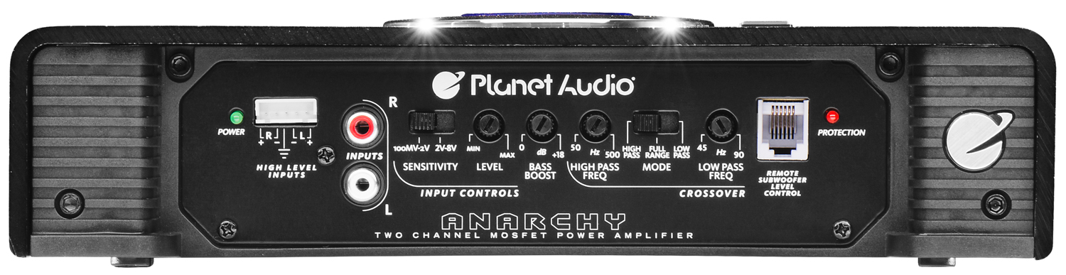 Planet Audio AC12002 1200 Watt 2 Channel Car A/B Car Audio Amplifier and 8 Gauge Amplifier Installation Kit with Bass Remote Controller Included 