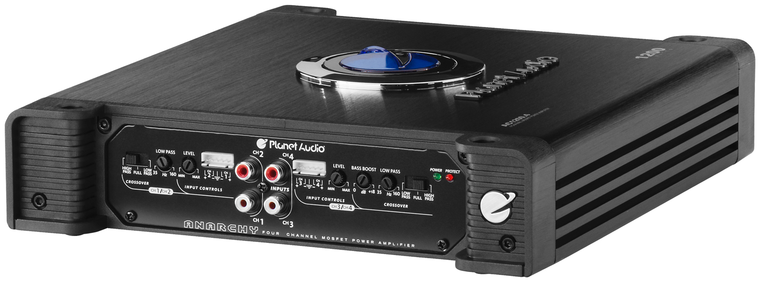 Free Shipping Planet Audio AC1200.4 ANARCHY 1200-Watt Full Range Class A//B 2 ..